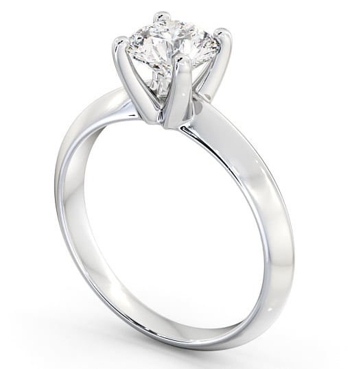  Round Diamond Engagement Ring Platinum Solitaire - Ingrid ENRD205_WG_THUMB1 