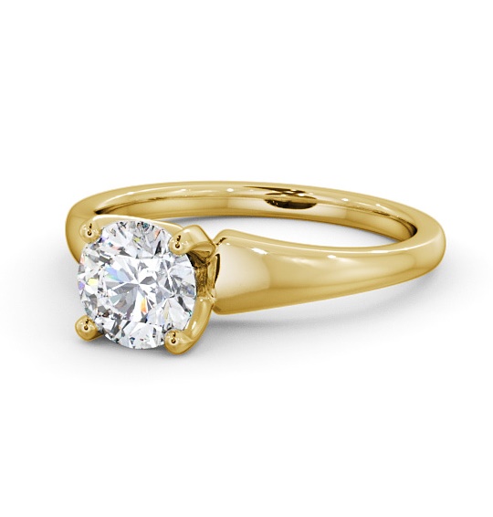  Round Diamond Engagement Ring 18K Yellow Gold Solitaire - Farlow ENRD206_YG_THUMB2 