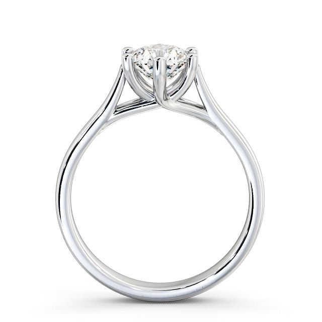 Round Diamond Engagement Ring Platinum Solitaire - Haigh ENRD27_WG_UP