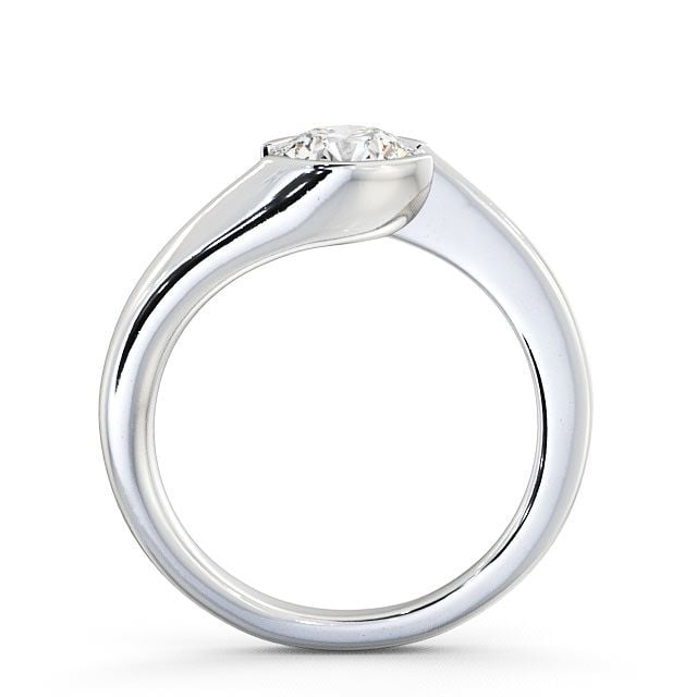 Round Diamond Engagement Ring 9K White Gold Solitaire - Oscroft ENRD30_WG_UP