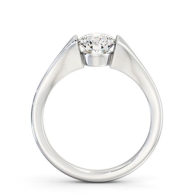 Round Diamond Engagement Ring Palladium Solitaire - Ballela ENRD42_WG_UP