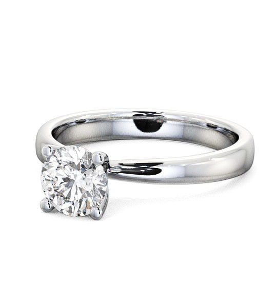  Round Diamond Engagement Ring 18K White Gold Solitaire - Marley ENRD5_WG_THUMB2 