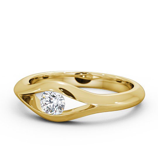  Round Diamond Engagement Ring 18K Yellow Gold Solitaire - Kayla ENRD66_YG_THUMB2 