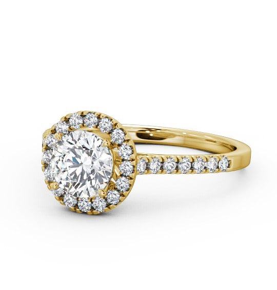  Halo Round Diamond Engagement Ring 9K Yellow Gold - Isabelle ENRD69_YG_THUMB2 