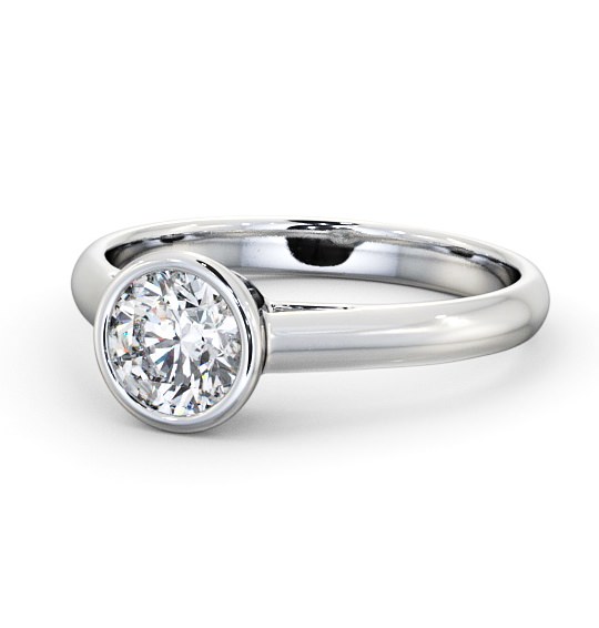  Round Diamond Engagement Ring Platinum Solitaire - Alice ENRD88_WG_THUMB2 