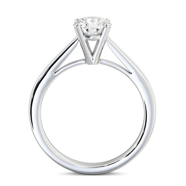 Round Diamond Engagement Ring Platinum Solitaire - Albury ENRD8_WG_UP
