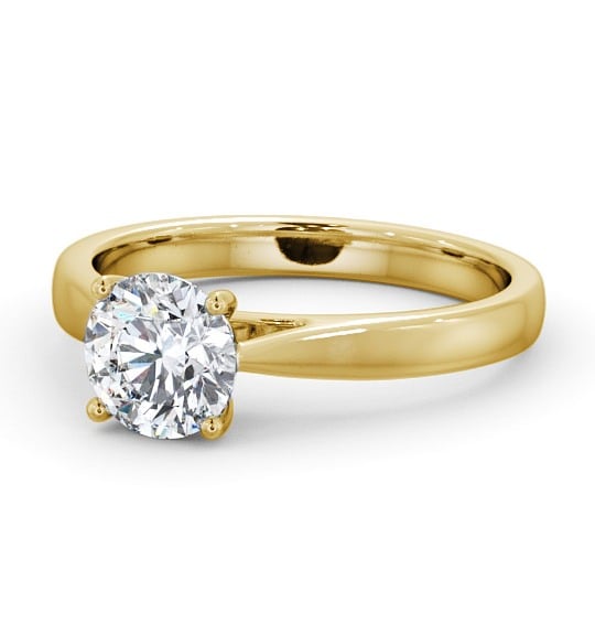  Round Diamond Engagement Ring 18K Yellow Gold Solitaire - Colasta ENRD90_YG_THUMB2 