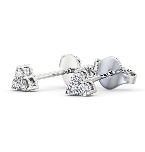 Cluster Round Diamond Earrings 9K White Gold - Tilford ERG124_WG_THUMB1