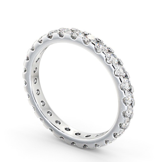 Full Eternity Round Diamond Ring 18K White Gold - Bethania FE14_WG_THUMB1