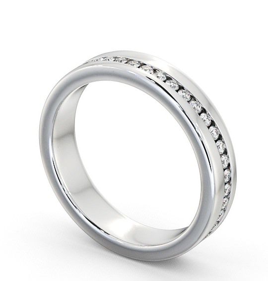 Full Eternity Round Diamond 0.71ct Wedding Ring 18K White Gold - Semer FE17_WG_THUMB1