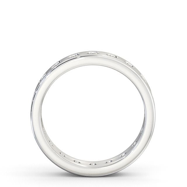 Ladies Round Diamond Wedding Ring Platinum - Oban FE18_WG_UP