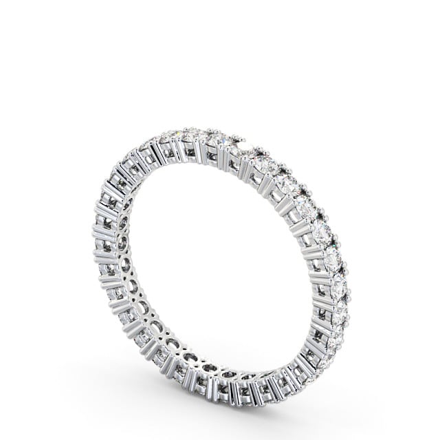 Full Eternity Round Diamond Ring Platinum - Allendale FE1_WG_SIDE