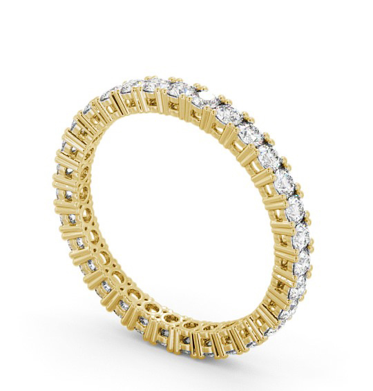 Full Eternity Round Diamond Ring 18K Yellow Gold - Allendale FE1_YG_THUMB1