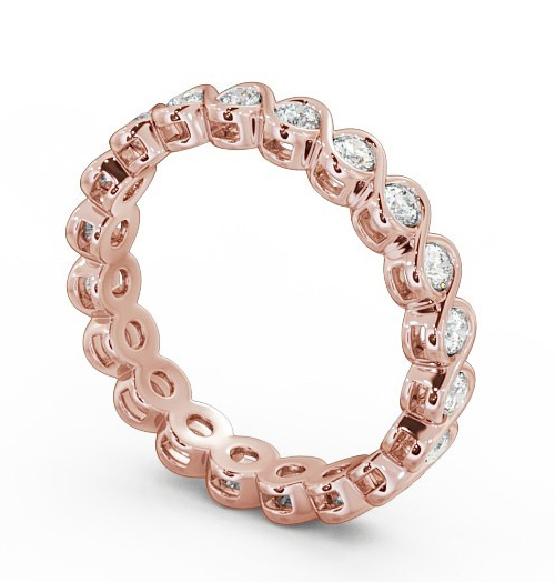 Full Eternity Round Diamond Ring 9K Rose Gold - Harriet FE27_RG_THUMB1