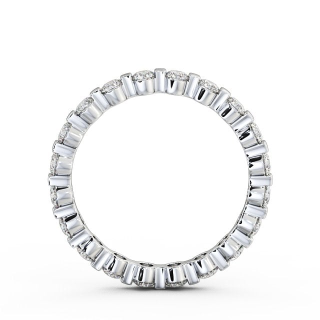 Full Eternity Round Diamond Ring 18K White Gold - Lily FE30_WG_UP