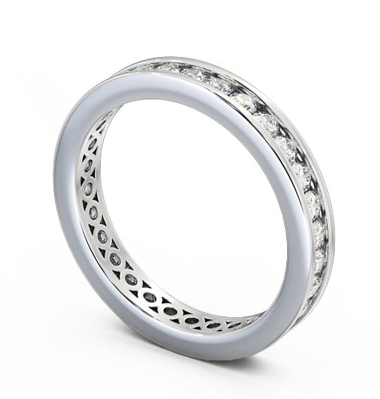  Full Eternity Round Diamond Ring 18K White Gold - Elizabeth FE31_WG_THUMB1 