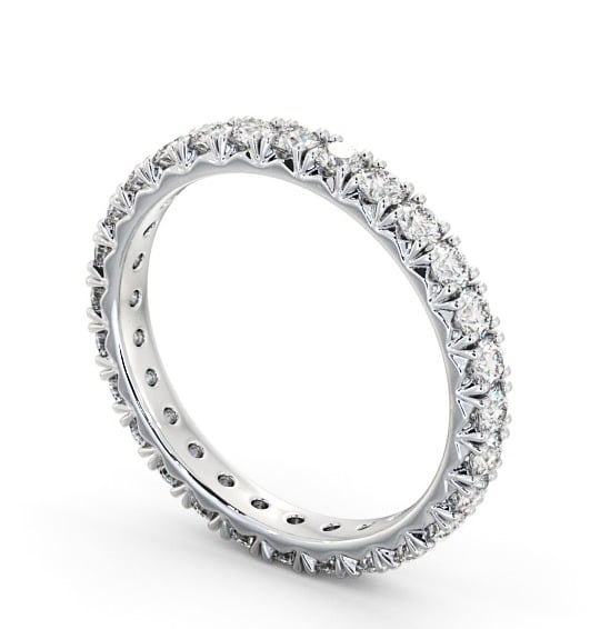  Full Eternity Round Diamond Ring 18K White Gold - Alberta FE35_WG_THUMB1 