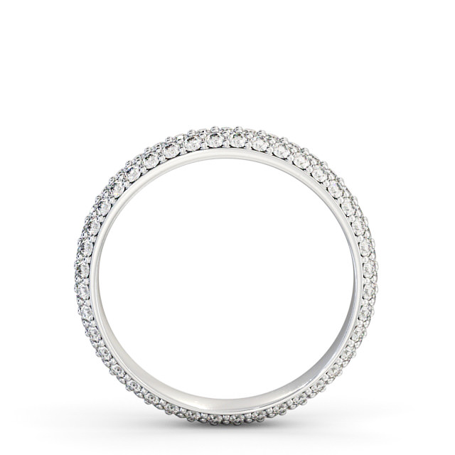 Full Eternity 0.75ct Round Diamond Ring 18K White Gold - Eugenie FE37_WG_UP