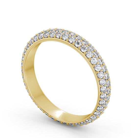 Full Eternity 0.75ct Round Diamond Ring 9K Yellow Gold - Eugenie FE37_YG_THUMB1