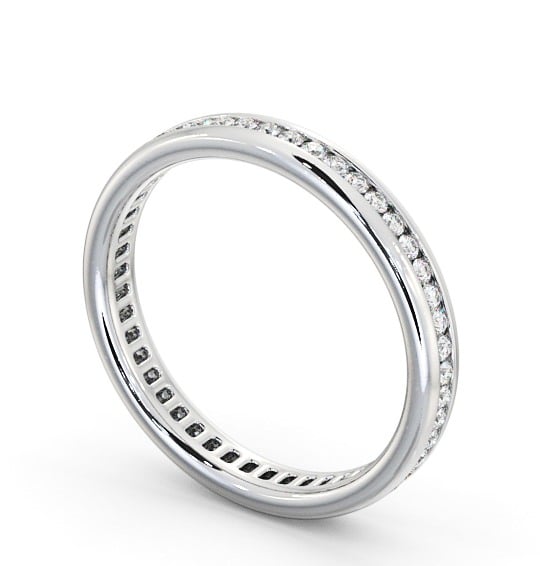  Full Eternity Round Diamond Ring 18K White Gold - Kileigh FE38_WG_THUMB1 