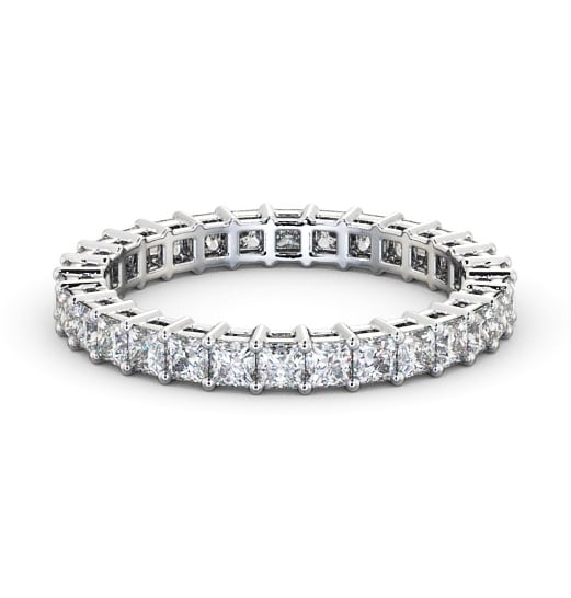  Full Eternity Princess Diamond Ring 18K White Gold - Omeath FE3_WG_THUMB2 