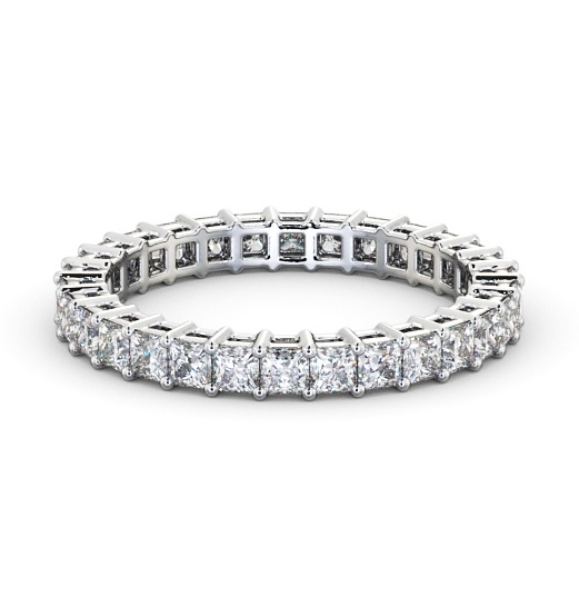  Full Eternity Princess Diamond Ring 9K White Gold - Omeath FE3_WG_THUMB2 