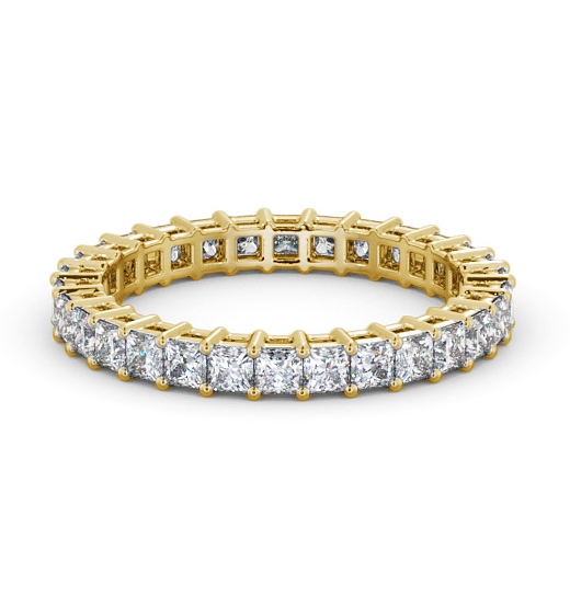  Full Eternity Princess Diamond Ring 18K Yellow Gold - Omeath FE3_YG_THUMB2 