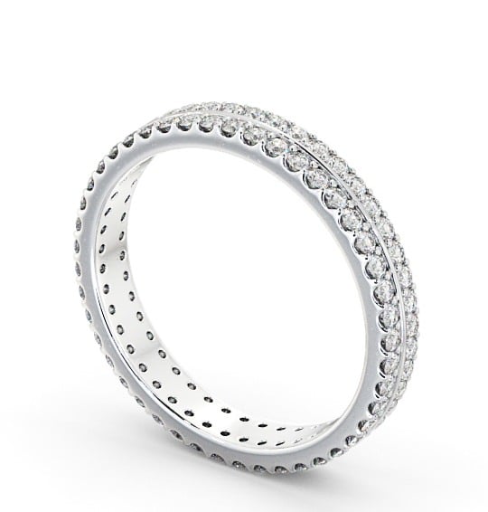 Full Eternity Round Diamond Ring 18K White Gold - Monivea FE45_WG_THUMB1