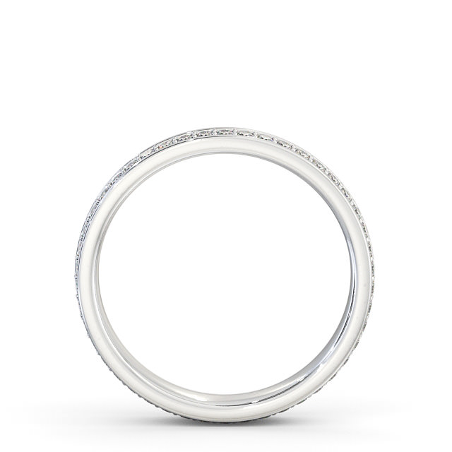 Full Eternity Round Diamond Wedding Ring Platinum - Searby FE46_WG_UP