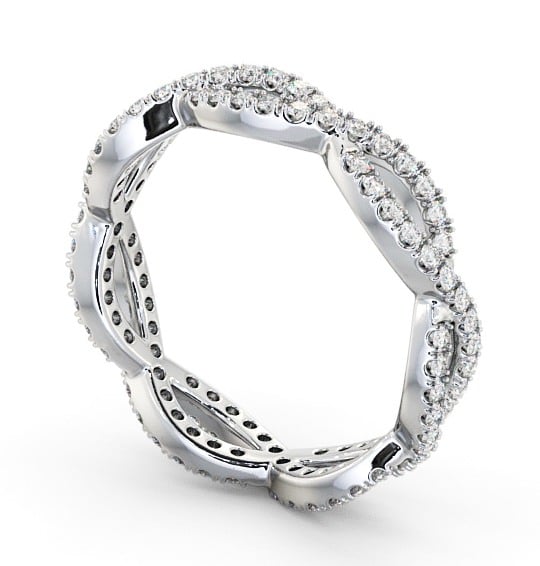  Full Eternity 0.50ct Round Diamond Ring Palladium - Berenice FE48_WG_THUMB1 