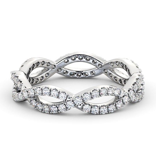  Full Eternity 0.50ct Round Diamond Ring Palladium - Berenice FE48_WG_THUMB2 