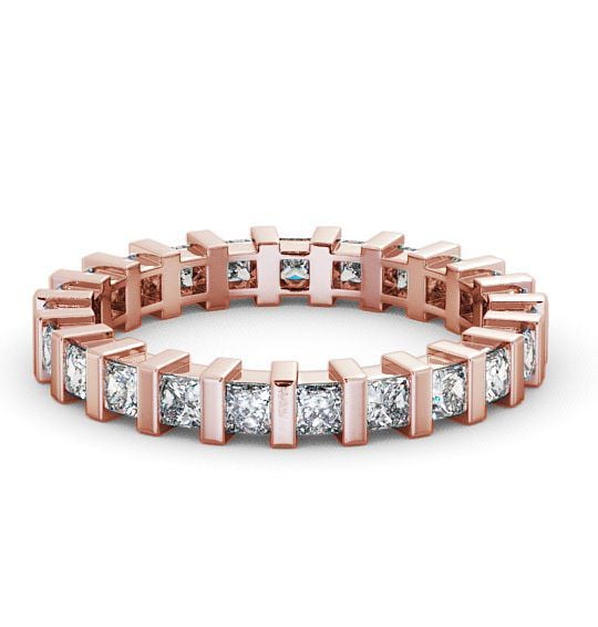  Full Eternity Princess Diamond Ring 9K Rose Gold - Lana FE4_RG_THUMB2 
