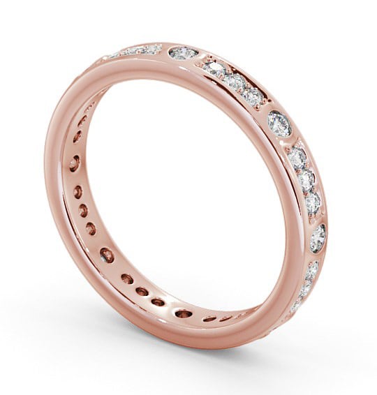 Full Eternity 0.48ct Round Diamond Ring 18K Rose Gold - Vedelle FE52_RG_THUMB1