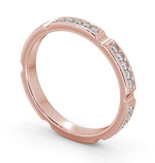 Full Eternity Round Diamond Ring 18K Rose Gold - Prentin FE53_RG_THUMB1
