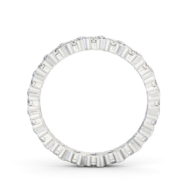 Full Eternity Round Diamond Ring 18K White Gold - Amedis FE55_WG_UP