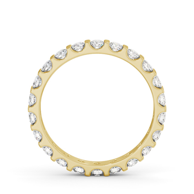 Full Eternity Round Diamond Ring 9K Yellow Gold - Celestine FE57_YG_UP