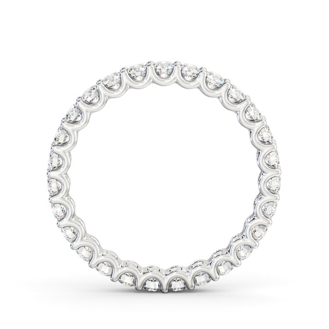 Full Eternity Round Diamond Ring 18K White Gold - Kitorel FE59_WG_UP