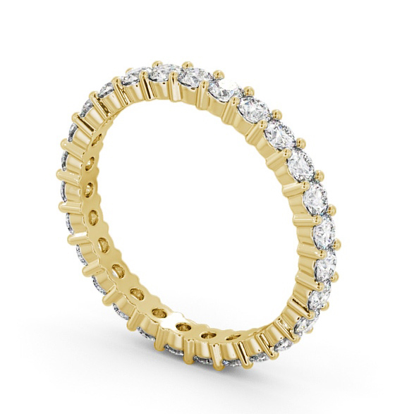 Full Eternity Round Diamond Ring 18K Yellow Gold - Sevilla FE60_YG_THUMB1