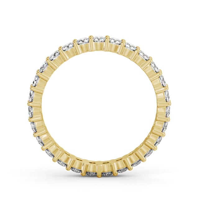 Full Eternity Round Diamond Ring 18K Yellow Gold - Sevilla FE60_YG_UP