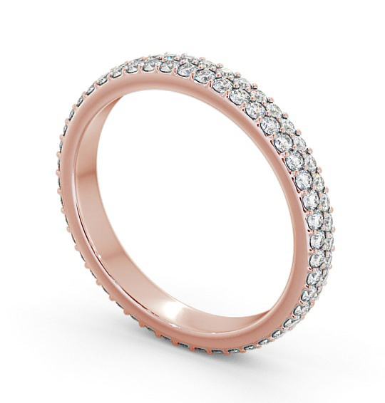 Full Eternity Round Diamond Ring 18K Rose Gold - Brigitte FE62_RG_THUMB1