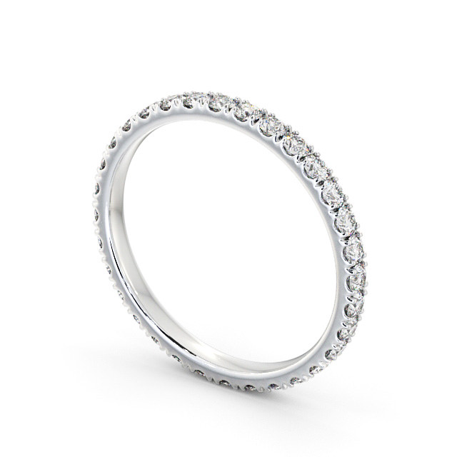 Full Eternity Round Diamond Ring 18K White Gold - Someries FE63_WG_SIDE