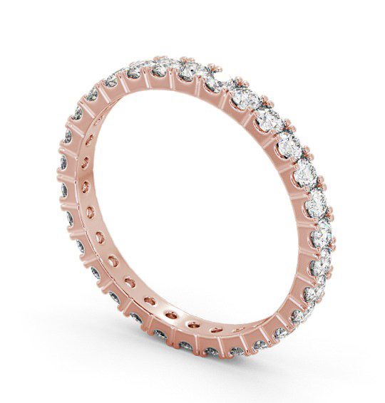  Full Eternity Round Diamond Ring 9K Rose Gold - Eugenia FE64_RG_THUMB1 