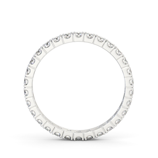 Full Eternity Round Diamond Ring 18K White Gold - Eugenia FE64_WG_UP