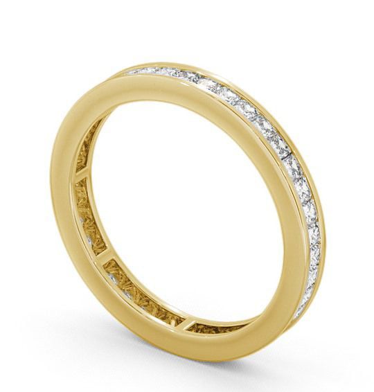  Full Eternity Princess Diamond Ring 9K Yellow Gold - Belmont FE7_YG_THUMB1 