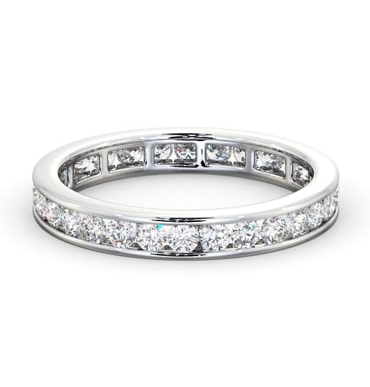  Full Eternity Round Diamond Ring 18K White Gold - Ardeley FE8_WG_THUMB2 