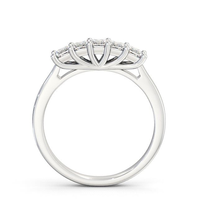 Five Stone Princess Diamond Ring Platinum - Tremore FV13_WG_UP