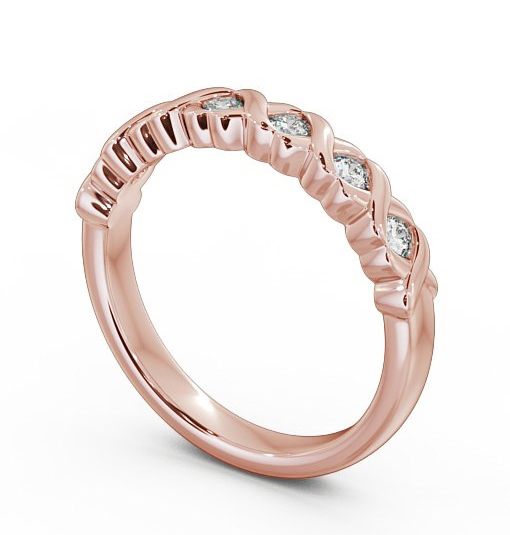 Half Eternity Round Diamond Ring 18K Rose Gold - Sylvie FV23_RG_THUMB1