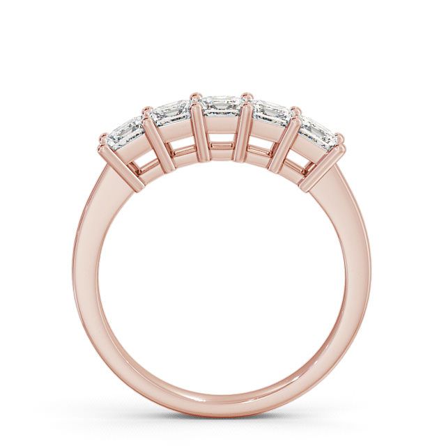 Five Stone Princess Diamond Ring 18K Rose Gold - Dalmeny FV2_RG_UP