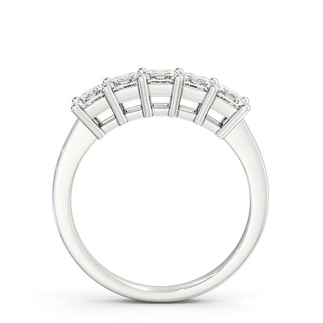 Five Stone Princess Diamond Ring Platinum - Dalmeny FV2_WG_UP