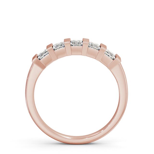 Five Stone Princess Diamond Ring 9K Rose Gold - Advie FV8_RG_UP